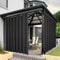 Bonzer Breite wasserdichte Outdoor-Vorhänge für Terrasse, schwer, Privatsphäre, Sonnenlicht blockierend, Ösen, Außenvorhänge für Veranda, Pergola, Pavillon, 1 Stück, 275 x 213 cm, Anthrazit