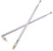 Antenne télescopique Acier Inoxydable 4 Sections Antenne Radio AM FM 63CM Antenne télescopique 'Ensemble de 2' Câble TV Compatible Radio Attractive Processed