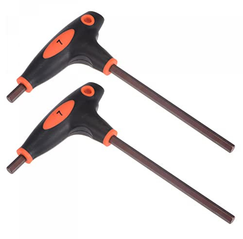 sourcing map Lot de 2 clés Allen à double extrémité, 7 mm, acier métrique S2