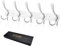 LYLIN Appendiabiti da Parete, Ganci Appendiabiti Attaccapanni da Muro in Acciaio Inox, Cappotto Asciugamano Gancio per Giacche, Cappotti, Cappelli, Sciarpe (Bianco,15 Ganci,1Pcs)