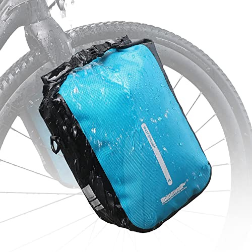 Rhinowalk Bike Front Fork Bag Waterproof 4-6L Bicycle Quick Release Dry Bag for Bikepacking Cycling Touring