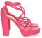 shoes&blues.es 70585 Sandalia de Tacon para Mujer, Comoda, con Tiras en el Empeine, y Cierre de Hebilla, Primavera Verano 2023 Fucsia Talla 36