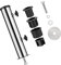 perfk Support de base de parapluie Tube Pince de parapluie en acier inoxydable Porte-parapluie Support de parapluie Support de terrasse pour jardin à, Monotrou Fixe