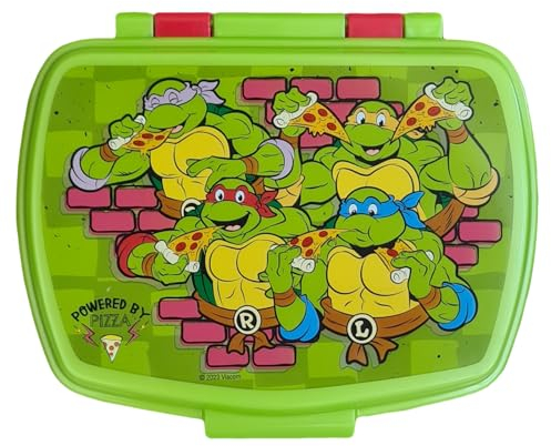 Boîte à Lunch Porte-goûter Boîte Sandwich Box pour enfants (Les Tortues Ninja)