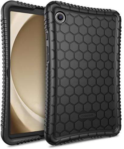 Fintie Funda para Samsung Galaxy Tab A9 de 8,7 pulgadas 2023 - Funda ligera antideslizante de silicona a prueba de golpes para Samsung Tablet A9 8.7 SM-X110/X115/X117, negro