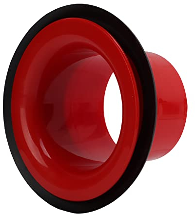Bassdrum Verstärker, Drum Verstärker mit Schutz, ABS Gummi Bassdrum Booster, Drum Kit Boost Zubehör(Rot)