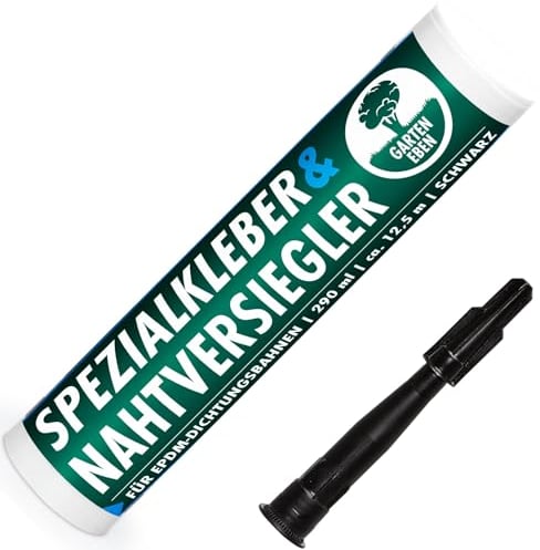 Garten Eben - EPDM Kleber für Dachfolie Nahtversiegelung Kantenversiegelung EPDM Folienkleber für EPDM Dachbahn 290 ml Kartusche