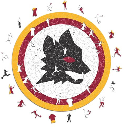 Iconic Puzzles, Roma Lupetto, offizielles Produkt, Holzpuzzle für Erwachsene und Kinder, 100% nachhaltiges Holz, Größe L, 500 Stück