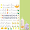 Bolosa®4 Stück Kerzentattoos,Deko Sommer, Wasserschiebefolie, Kerzentattoo Sommer Deko, Kerzen Tattoo, Rub on Sticker,A5 19x14cm (Thema Sommer 3)