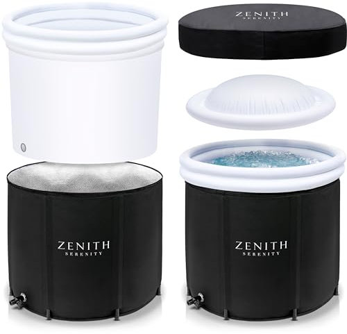 Zenith Serenity Premium All-in-One Ice Bath | X-Large 480L with Structural Insulated Housing | Cold Plunge Pool | Cold Water Therapy Tub | Cold Plunge Tub | Ice Baths | Ice Bath Accessories | Icebath