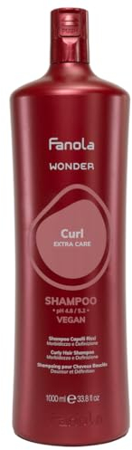 Fanola Wonder Curl Shampoo für lockiges und gewelltes Haar, 1000 ml Fanola