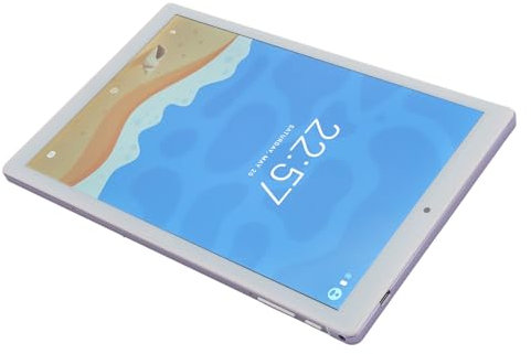 ASHATA 10-Zoll-Tablet, 2,0-GHz-Octa-Core-Prozessor, 6 GB RAM, 128 GB ROM, 1200 X 1920 IPS-Display, 8000-mAh-Akku, WiFi-Tablet, 14.0, 20-MP-Kamera (Purple)