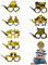 8 Stück Silvester Brille 2025,Silvester Deko 2025 Brillen New Year eve Party Neujahr Happy Foto Requisiten Accessoires Set Decorations Partybrille Sylvester Gold Zubehör Dekoration,für Silvesterdeko
