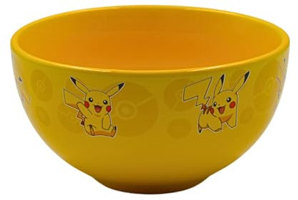 HOX Pokemon Pikachu Ceramic Soup & Cereal Bowl | Deep Bowls for Breakfast | Bowls for Oatmeal, Ice Cream, Noodles & Salad, Gift for Minecraft Fan & Collector | Officially Licensed Merchandise