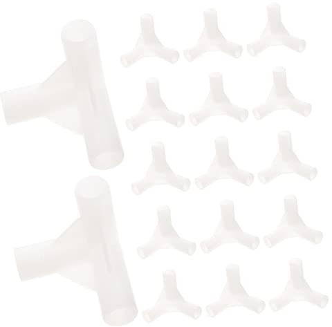KITANDOVE 20 Stück Zelt-verbindungsstücke T-stücke Ersatzteile Überdachungsbeschläge Aus Kunststoff Für Zelte