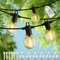 ZOTOYI 91M/300FT Festoon Outdoor String Lights Mains Powered with 146+6pcs IP65 Waterproof & Shatterproof LED Plastic Bulbs Support Connection & Dimmable Function for Garden, Wedding, Pergola,2700K