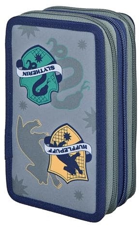 Scooli - Tripledecker Harry Potter - Gefülltes Schüleretui mit hochwertigen Stiften & Zubehör - Ideal für Schule, Freizeit und unterwegs - ab 6 Jahren