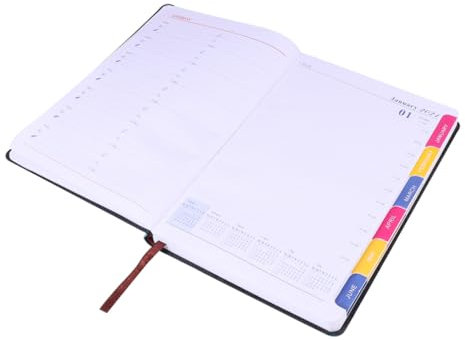 NUOBESTY Kalender Notizbuch Blau Planbuch Für Schule Büro Und Zuhause Für Schüler Schreiben Und Notizen