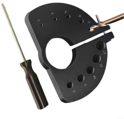 LVYXON Portable Drill Bit Sharpener Multi Specification Grinding Tool for Electric Drill with Screwdriver Attachment (black)