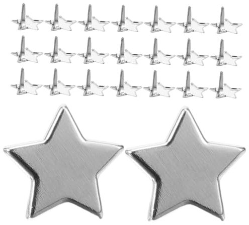 SHINEOFI 1 Juego Picos De Estrella De Cinco Puntas Accesorios Para Álbumes De Recortes Suministros Para Álbumes De Recortes Clavos Tachuelas Más Pequeñas Para Manualidades 100 piezas