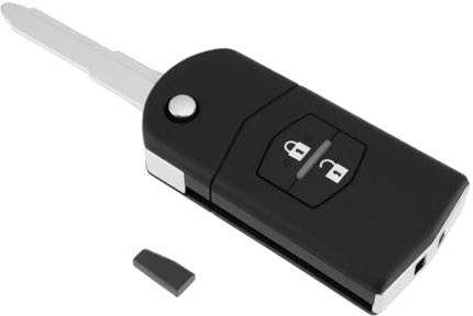 Briny River Autoradio Schlüssel Fernbedienung 4D63 Chip 2 Tasten 41781 Kompatibel mit Mazda 3 5 6 CX7 (Maz24R)