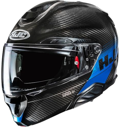 HJC, Modularer Motorradhelm RPHA 91 CARBON ELIG Blue Carbon MC2, XXL