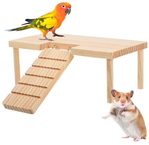 Persiiious Plataforma De Escalada De Hámster, con Escalera De Escalada, Plataforma para Hámster, Accesorios para Roedores