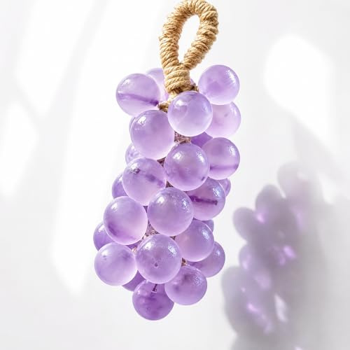 Grape Soap on a Rope, Handmade Purple Grape Soaps for Women Men