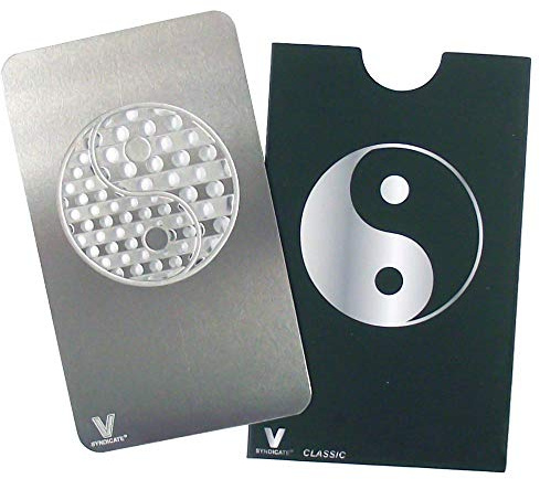 V-Syndicate Grinder Card - the Perfect Mill / Grinder / Grater in Credit Card Format Ying & Yang