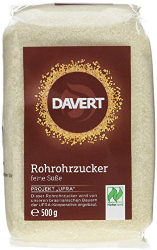 Davert Rohrohrzucker, 4er Pack (4 x 500 g) - Bio