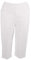 Sians Fashions Ladies 3/4 Bowling Half Elasticated Waist Short Leg Cropped White Trouser with Two Side Pockets Size UK 10-22 (UK 20)