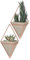 Umbra Trigg Wandvase 2er-Set 11x6x19 cm Concrete/Copper