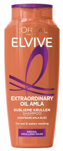 6er Pack - L'Oréal Elvive Extraordinary Oil Lockenpflege Shampoo - definierte und elastische Locken - 250 ml