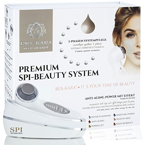 REX-KARA PREMIUM SPI-BEAUTY SYSTEM – LIFTET, STRAFFT UND PERFEKTIONIERT ohne Kompromisse! LUXUS 3-PHASEN SYSTEMPFLEGE - Synchron Kosmetischer ULTRASCHALL & GALVANIC & PHOTONEN