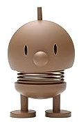 Hoptimist Soft Bumble Wackelfigur & Glücksbringer, Skandinavische Deko Figuren für Wohnzimmer, Schreibtisch, Büro, Bürodeko & Lustige Kleine Geschenke, 4,5 x 5,8 x 7,6 cm, Small, Choko