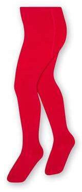 STEVEN Collant in cotone liscio e liscio per bambini/Altezza 68 cm-158 cm/Perfetto per le giornate più fresche/Coprenti/Calzamaglia per bambini/Unisex/Età 0-11/Rosso/116 cm-122 cm