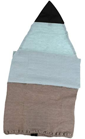RH-HPC Surfbrett Zubehör 6ft / 7ft Surfbrett Shortboard Socke Abdeckung Surfboard Schutz Tag Tasche Leicht Surfbrett Socken Tasche Surfbrett Socken (Color : Light Blue Gray 5ft)
