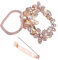 Strass Schals Schnalle Schal Verschluss Clip Ring Kristall Wrap Halter Clamp Verschluss T- Shirt Clips Kleidung Ring Wrap Halter für Frauen