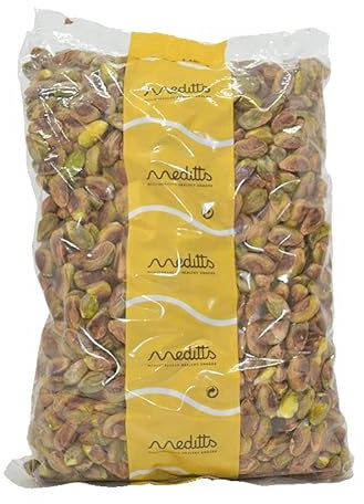 Meditts - Pistachos Naturales Pelados 1 kg | Crudos y Sin Sal | Sin Gluten | 100% Fruto Seco Natural | Alto en Proteínas y Fibra | Apto para Dietas Keto, Veganas y Vegetarianas