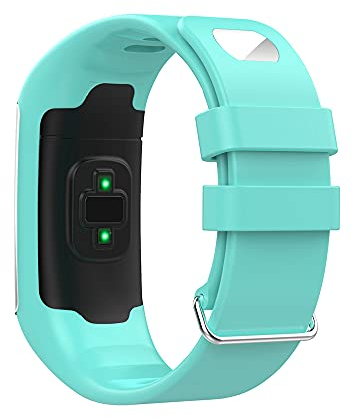 KINOEHOO Ersatzarmband kompatibel mit Polar A360 A370 Armband Weiche Silikon Uhrenarmbänder.(Blaugrün)