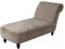 TOPCHANCES Samt Chaiselongue Schonbezüge, Liegesessel Stuhlbezug, Relaxliege Deluxe Stuhlbezüge, Schonbezug Stretch rutschfest (Braun)