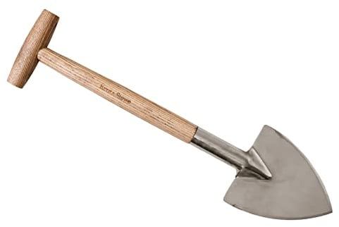 Kent & Stowe Vanga perenne in acciaio inox, con testa appuntita per affettare facilmente le radici, attrezzi da giardino tutto l'anno in acciaio inossidabile e legno di frassino