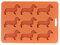 Silikon-Dackel-Eiswürfelform, Schokoladen-Backform, Bpa-frei, für Schokoladenstifte, Kerzen, Fondant, Joghurt, Kuchendekoration