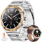 LIGE 1.43” AMOLED Smartwatch Uomo,Orologio Smartwatch con Chiamata Bluetooth/400mAh/Cardiofrequenzimetro SpO2/100+ Modalità Sportive IP68 Impermeabile Smartwatch per Android iOS
