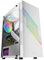 Mars Gaming MC-U3 Weiß, PC ATX XL Gehäuse, Front Triple ARGB, 12cm Lüfter, Gehärtetes Glasfenster, MCU3W