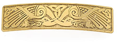 KKJOY Vintage Metall Haarspange Gold, Keltische Knoten Haarklammer Groß, Kraniche Haarnadeln, Gothic Haarspangen Damen, Braut Haarschmuck Hochzeit, Bananenspange für Frauen und Mädchen