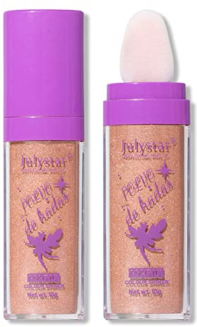 GL-Turelifes Highlighter Stick Puff Fairy Stick Highlighter Powder Glitter Loose Powder Brush Stick Contouring Powder Shimming Powder Tiktok Make-up (03# Bronze)