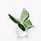Lioaeust Figurine papillon en cristal - Presse-papier en verre - Décoration de maison ou de mariage pour le salon (vert)