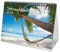 Strandzauber DIN A5 Tischkalender für 2024 Strand Strände Urlaub Ferien - Geschenkset Inhalt: 1x Kalender, 1x Weihnachts- und 1x Grußkarte (insgesamt 3 Teile)