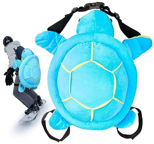 Hungdao Cute Turtle Butt Pads für Skating, Snowboarden, Eislaufen, Skateboarden - Turtle 3D Hip Protectors für Kids und Erwachsene - Blau